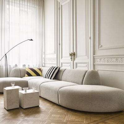 HKLIVING Jax Sofa - Sneak Light Grey