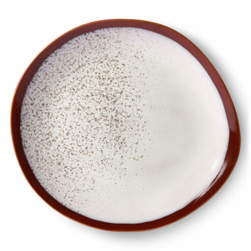 Hkliving 70's Ceramics dinner plate Frost