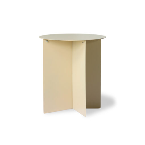 HKLIVING Metal Side Table Round - Cream