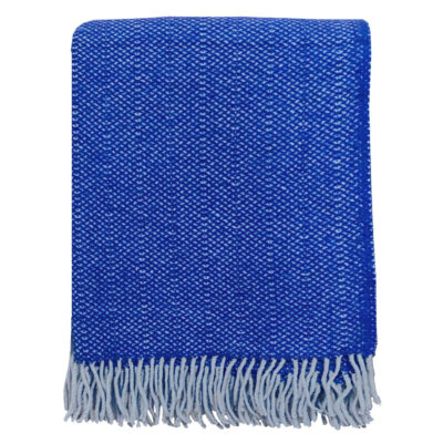 Malagoon Recycled Wool Throw – Rhinestone Blue