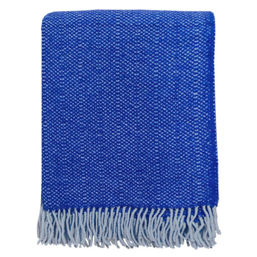 Malagoon Recycled Wool Throw – Rhinestone Blue