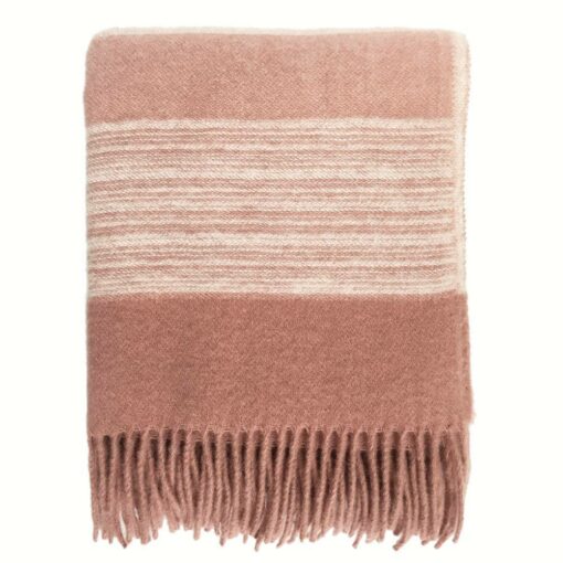 Malagoon Wool Throw – Sunrise Pink
