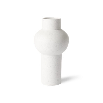 HKLIVING Speckled Clay Vase Round - M