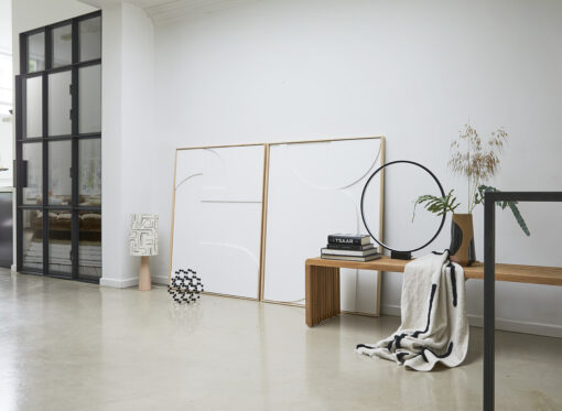 HKLIVING Slatted Bench - Teak - Afbeelding 4