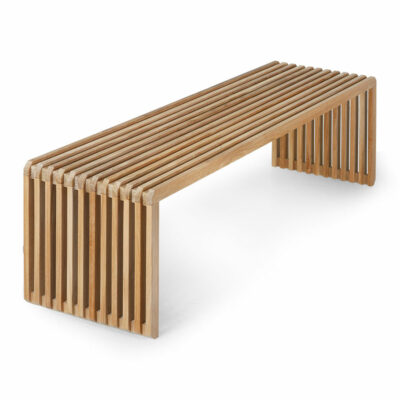 HKLIVING Slatted Bench - Teak