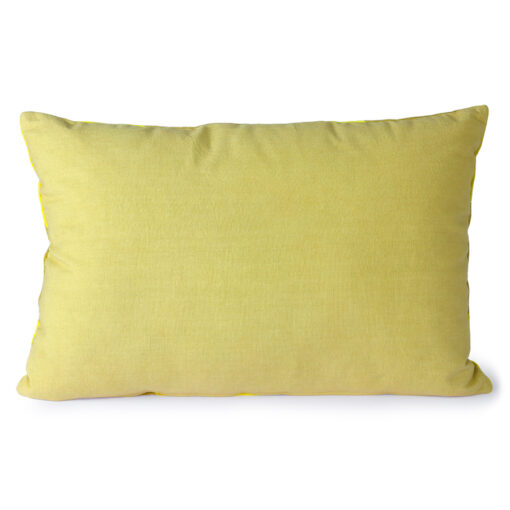 HKLIVING Striped Velvet Cushion - Yellow/Green - Afbeelding 3