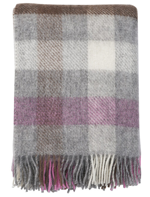 KLIPPAN Plaid Gotland - Multi Pink