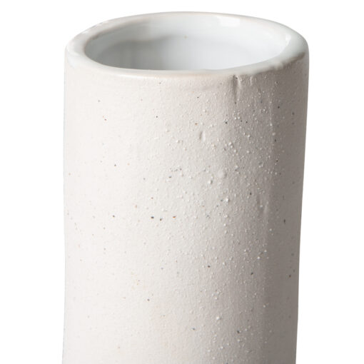 HKLIVING Ceramic Twisted Vase - Matt White - Afbeelding 2
