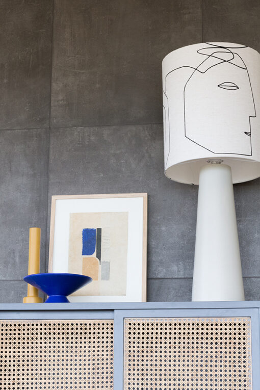 HKLIVING Lamp Shade - Printed Faces L - Afbeelding 3