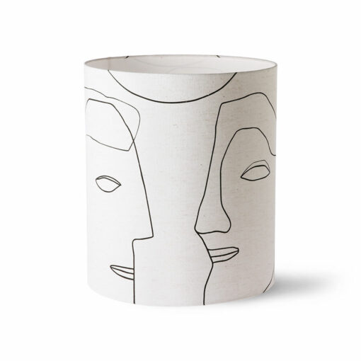 HKLIVING Lamp Shade - Printed Faces L