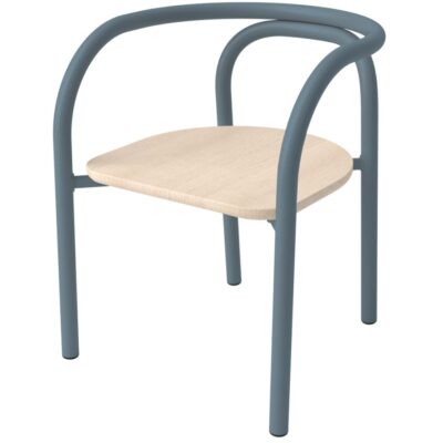 LIEWOOD Chair Baxter - Natural/Whale Blue