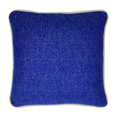 Malagoon Recycled Wool Square Cushion - Rhinestone Blue
