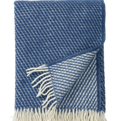 KLIPPAN Plaid Woven Wool - Velvet Petrol