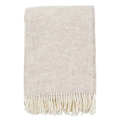 KLIPPAN Plaid Wol - Preppy Beige