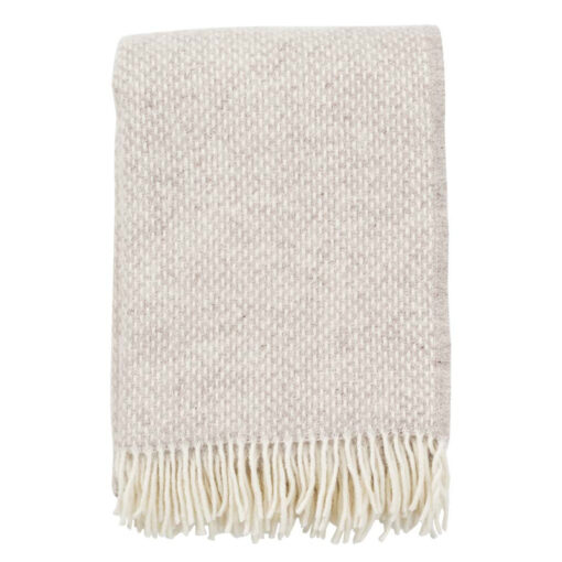 KLIPPAN Plaid Wol - Preppy Beige