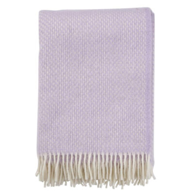 KLIPPAN Plaid Wol - Preppy Lilac