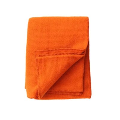 KLIPPAN Plaid Wol - Domino Orange