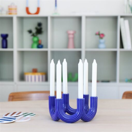 &KLEVERING Candle Holder Churros - Blue - Afbeelding 2