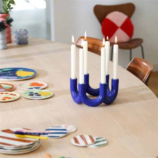 &KLEVERING Candle Holder Churros - Blue - Afbeelding 3