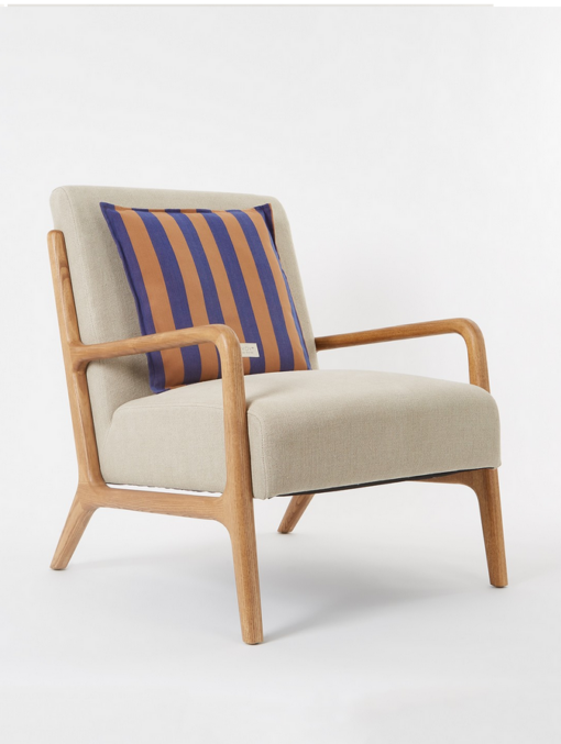OYOY Outdoor Kussen Kyoto - Caramel/Blue - Afbeelding 3