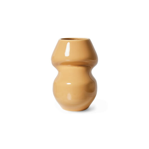 HKLIVING Ceramic Organic Vase - Cappuccino - Afbeelding 3