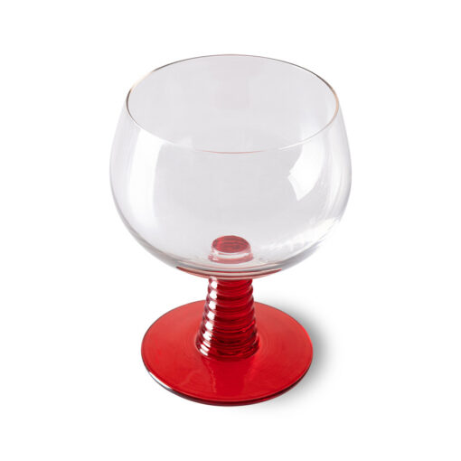HKLIVING Wine Glass Swirl Low - Red - Afbeelding 2