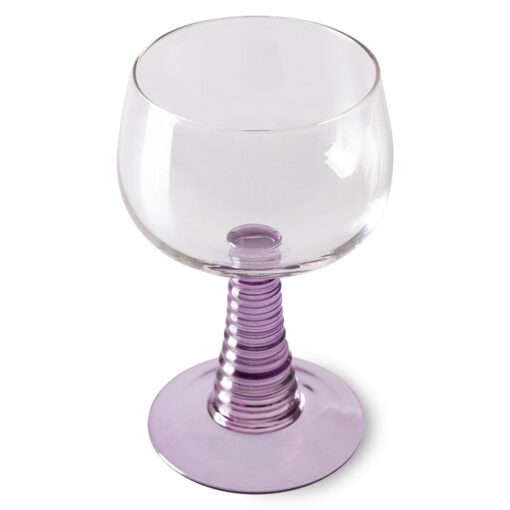 HKLIVING Wine Glass Swirl High - Purple - Afbeelding 2