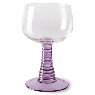 HKLIVING Wine Glass Swirl High - Purple