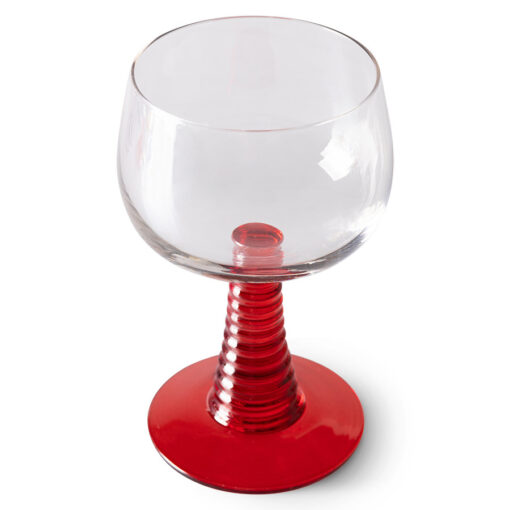 HKLIVING Wine Glass Swirl High - Red - Afbeelding 2