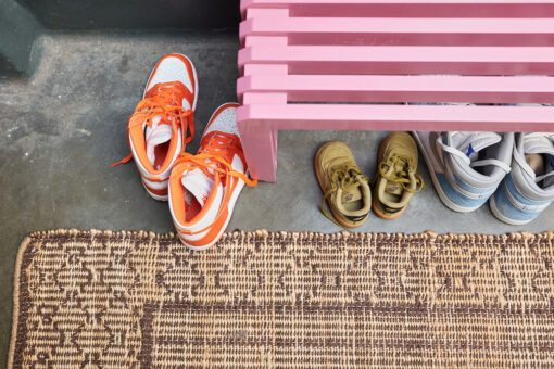 HKLIVING Slatted Bench L - Hot Pink - Afbeelding 4