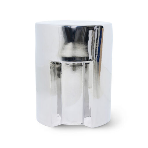 HKLIVING Stoneware Side Table - Chrome - Afbeelding 2