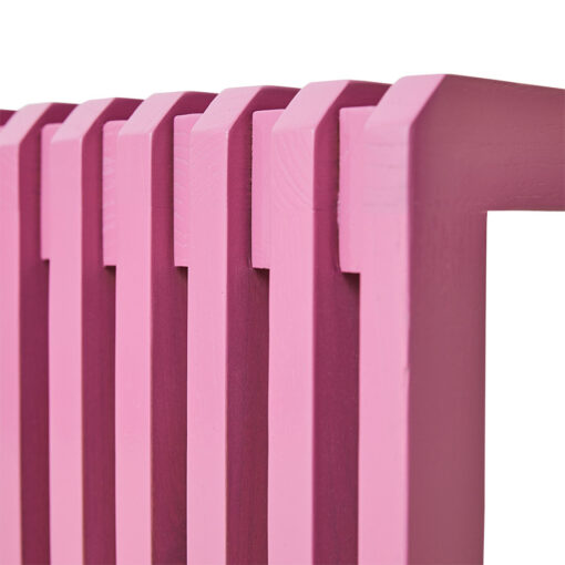 HKLIVING Slatted Bench L - Hot Pink - Afbeelding 3