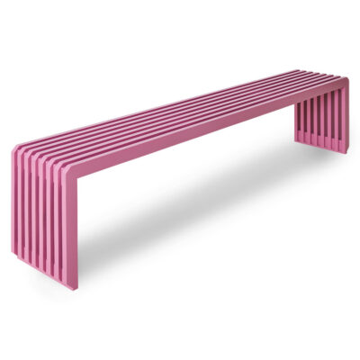 HKLIVING Slatted Bench - Hot Pink