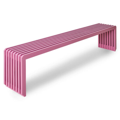 HKLIVING Slatted Bench L - Hot Pink