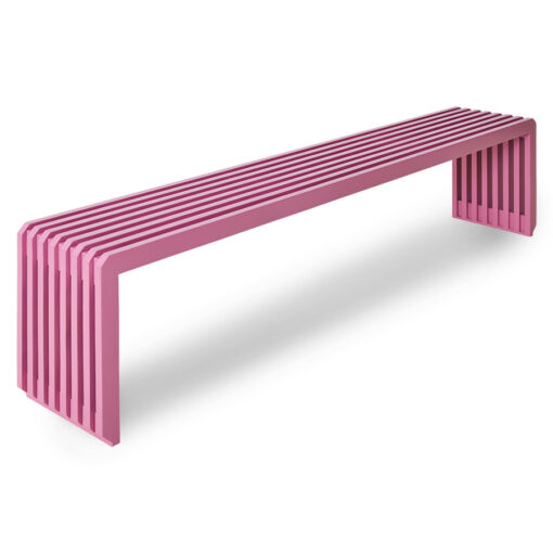 HKLIVING Slatted Bench L - Hot Pink