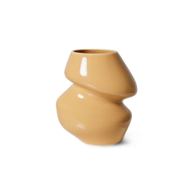 HKLIVING Ceramic Organic Vase - Cappuccino