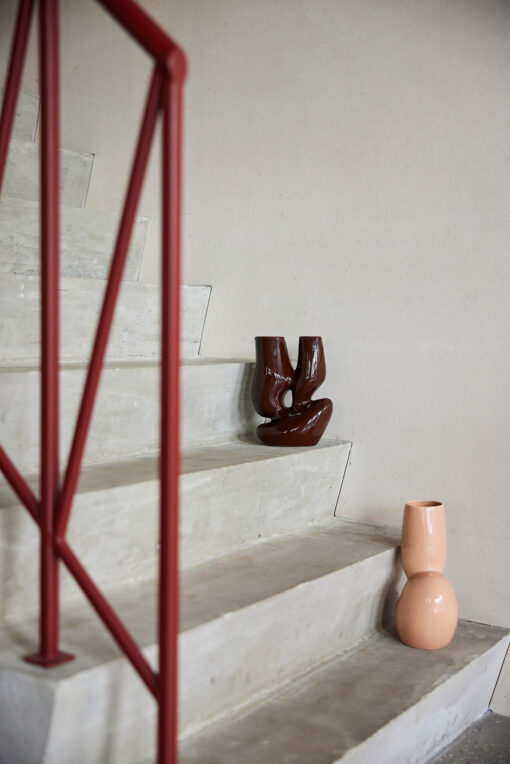 HKLIVING Ceramic Organic Vase - Espresso L - Afbeelding 4