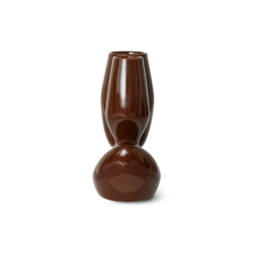 HKLIVING Ceramic Organic Vase - Espresso L - Afbeelding 2