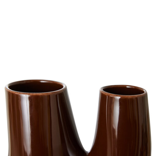 HKLIVING Ceramic Organic Vase - Espresso L - Afbeelding 3
