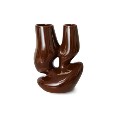 HKLIVING Ceramic Vase Organic - Espresso L