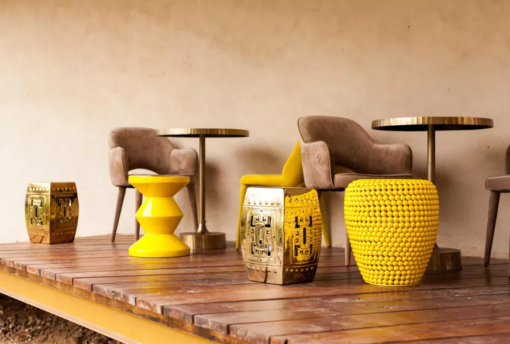 POLSPOTTEN Kruk Zig Zag - Yellow - Afbeelding 2