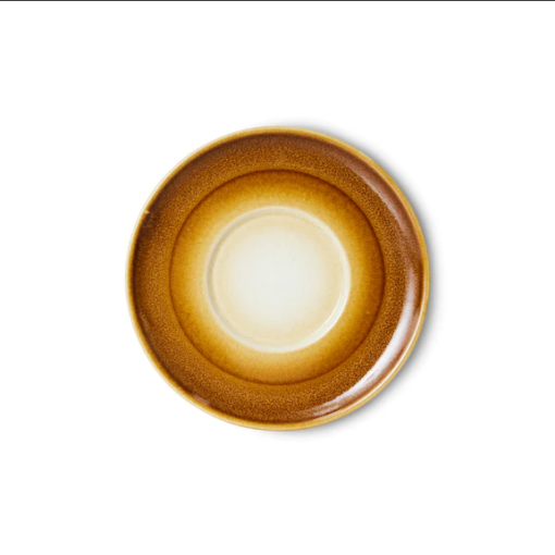 HKLIVING 70’s Ceramics Saucer – Rustic Brown