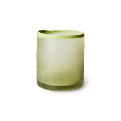 HKLIVING Glass Tea Light Holder - Olive