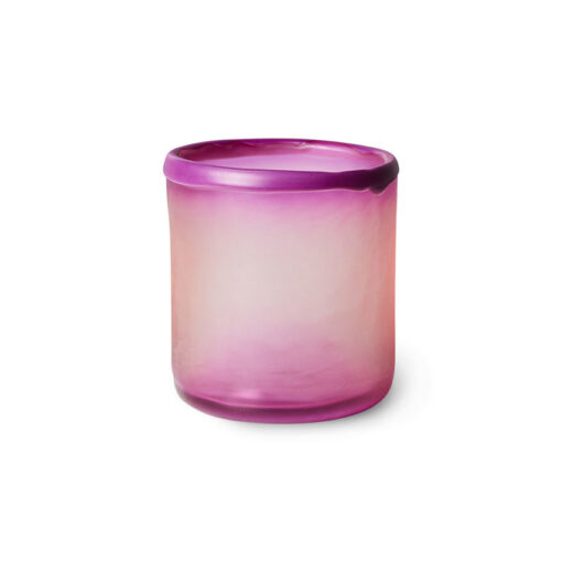 HKLIVING Glass Tea Light Holder - Purple