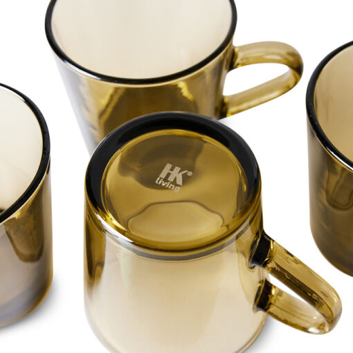 HKLIVING 70s Glassware Coffee Cup - Mud Brown - Afbeelding 2