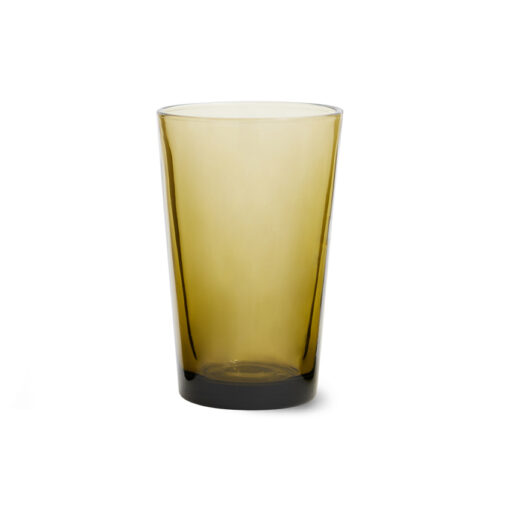 HKLIVING 70's Glassware Tea Glass - Mud Brown