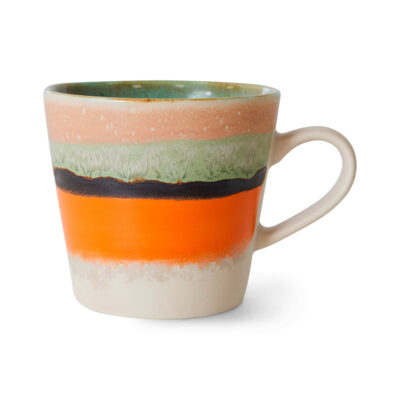 HKliving 70's Ceramics Cappuccino Mok - Burst