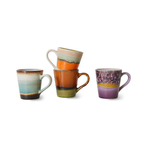 HKLIVING Espresso Mugs - Retro - Afbeelding 2