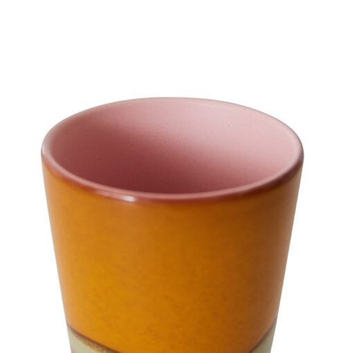 HKLIVING 70’s Ceramics Latte Mug – Clay - Afbeelding 2