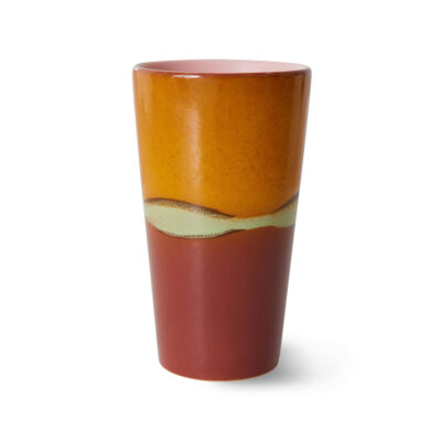 HKliving 70’s Ceramics Latte Mug – Clay